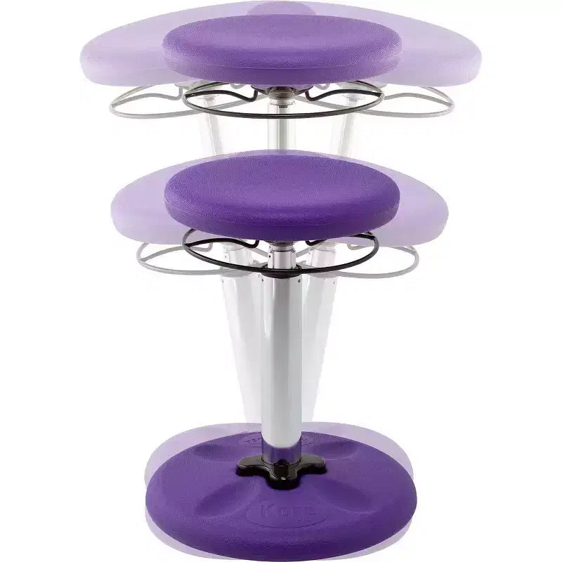 Chaise oscillante réglable Kore violette pour enfant, de 41,9 cm à 61 cm
