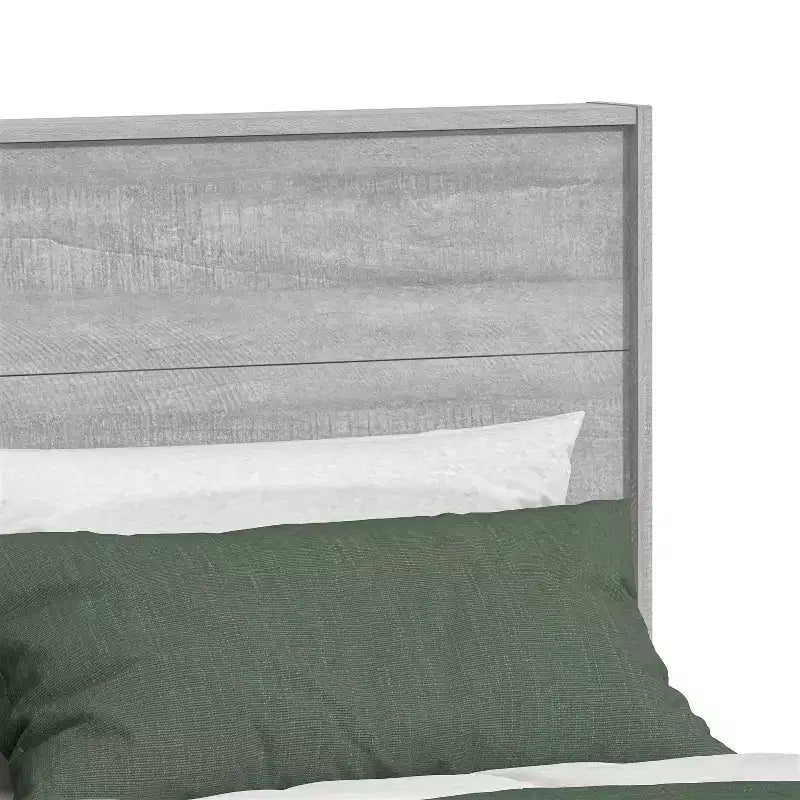 Lit de luxe Galano Queen Payne avec tête de lit Chêne gris poussiéreux