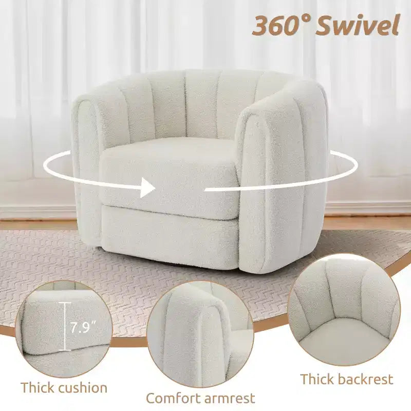 Fauteuil pivotant moderne Whisen