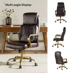 Chaise de bureau ergonomique pivotante à 360 degrés Norbert Mid-century avec support lombaire | HULALA HOME