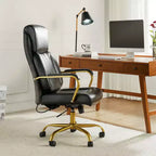 Chaise de bureau ergonomique pivotante à 360 degrés Norbert Mid-century avec support lombaire | HULALA HOME
