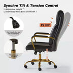 Chaise de bureau ergonomique pivotante à 360 degrés Norbert Mid-century avec support lombaire | HULALA HOME