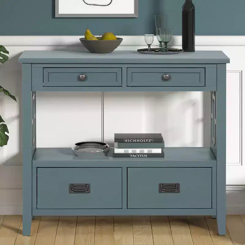 Okak 36in Sideboard Cabinet, Bufft Cabinet with 4 Drawers and 1 Open Shelf, Storage Cabinet for Living Room, Dining Room, Kitchen