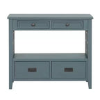 Okak Meuble d'appoint 36 po, Buffet avec 4 tiroirs et 1 étagère ouverte, Armoire de rangement pour salon, salle à manger, cuisine
