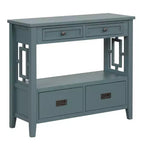 Okak Meuble d'appoint 36 po, Buffet avec 4 tiroirs et 1 étagère ouverte, Armoire de rangement pour salon, salle à manger, cuisine
