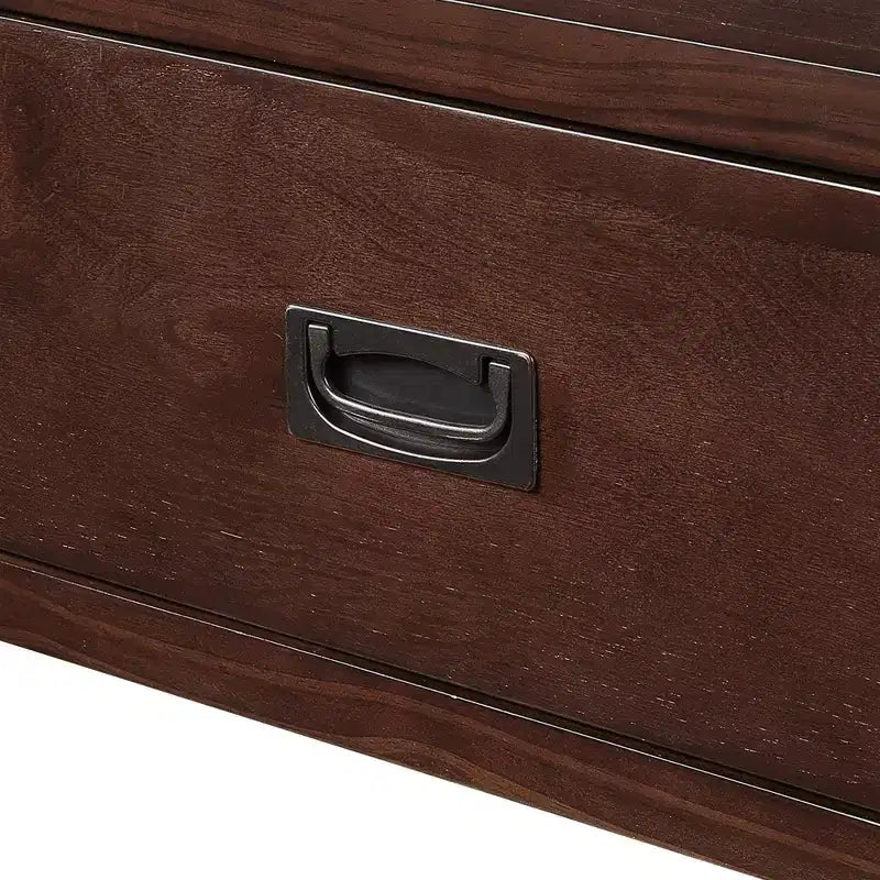 Okak Meuble d'appoint 36 po, Buffet avec 4 tiroirs et 1 étagère ouverte, Armoire de rangement pour salon, salle à manger, cuisine