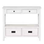 Okak Meuble d'appoint 36 po, Buffet avec 4 tiroirs et 1 étagère ouverte, Armoire de rangement pour salon, salle à manger, cuisine