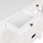 Okak Meuble d'appoint 36 po, Buffet avec 4 tiroirs et 1 étagère ouverte, Armoire de rangement pour salon, salle à manger, cuisine