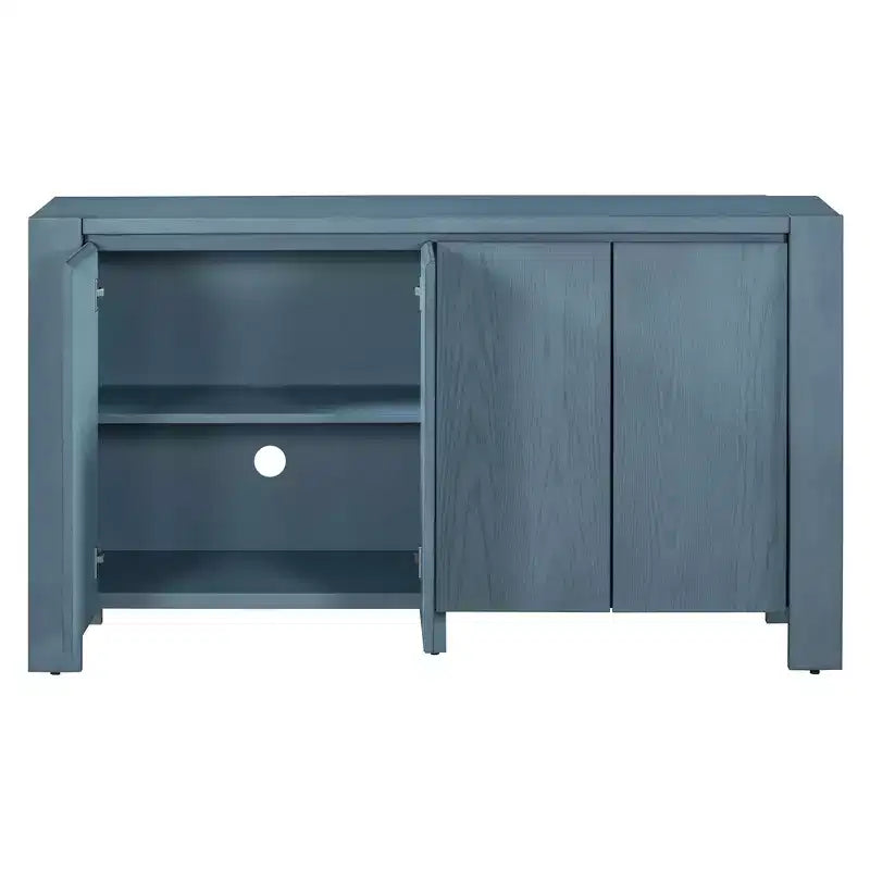 Meuble buffet rétro Okak, armoire d'appoint avec 4 portes et 4 étagères, meuble de rangement pour salon, entrée, couloir, bureau