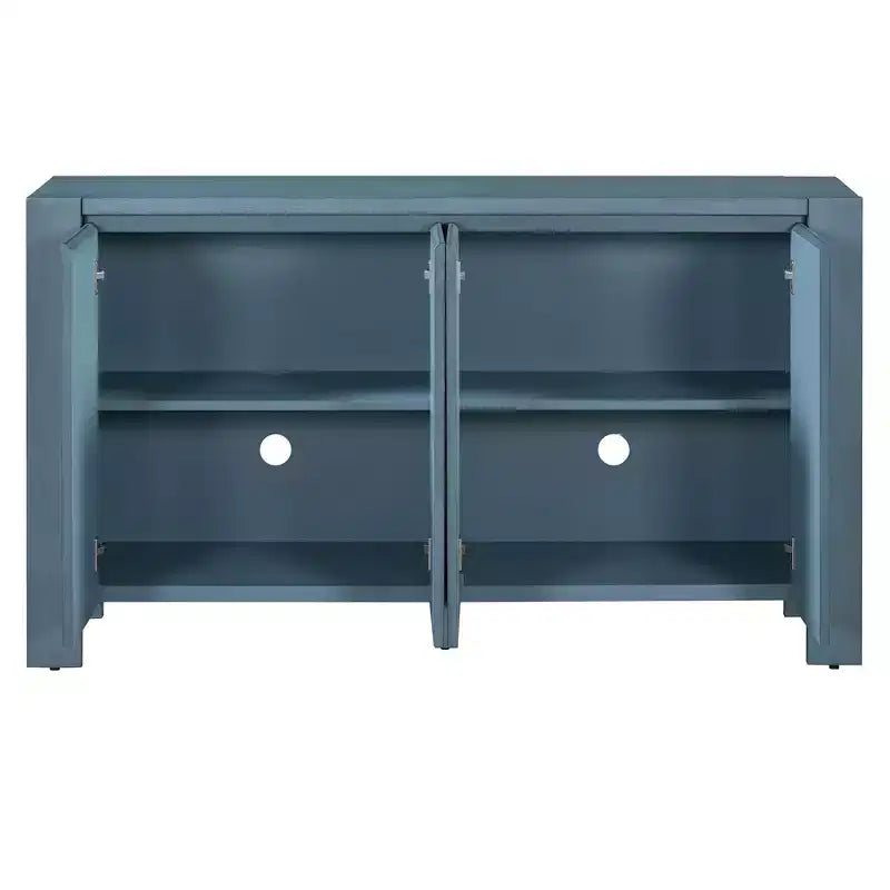 Meuble buffet rétro Okak, armoire d'appoint avec 4 portes et 4 étagères, meuble de rangement pour salon, entrée, couloir, bureau