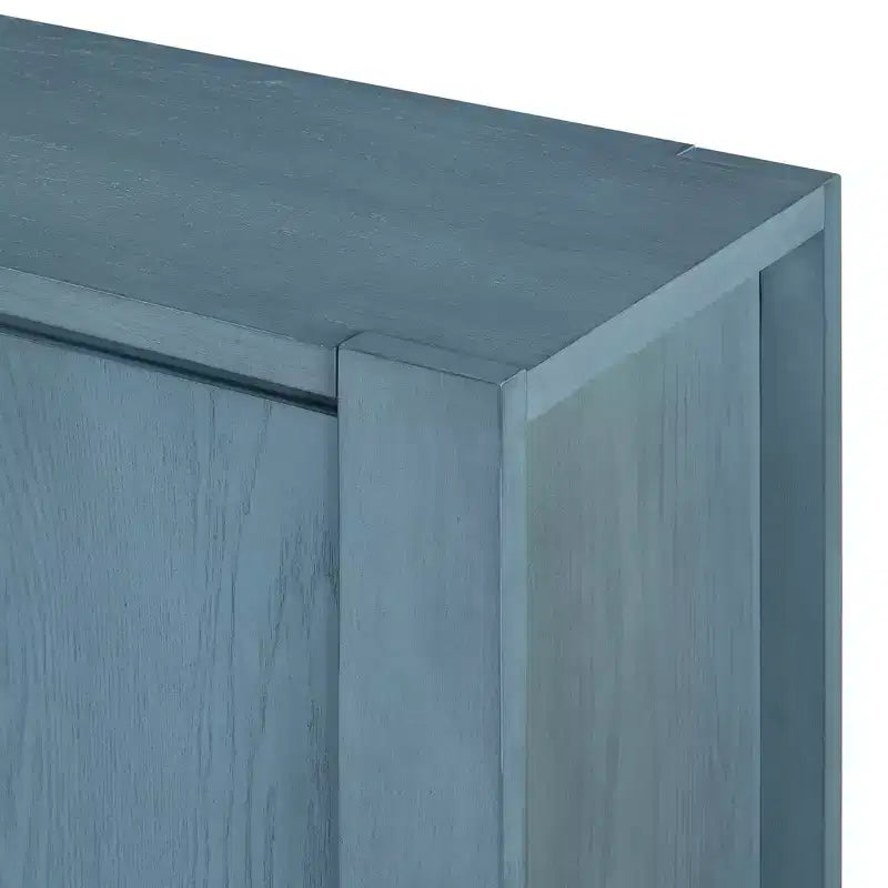 Meuble buffet rétro Okak, armoire d'appoint avec 4 portes et 4 étagères, meuble de rangement pour salon, entrée, couloir, bureau