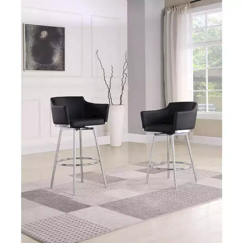 Chintaly Imports, tabouret de bar moderne avec mémoire de position et pivotant