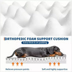 Lit pour humain et animaux de compagnie 67x43x8, aucun assemblage requis, fausse fourrure moelleuse lavable, lit orthopédique pour chien avec oreiller moelleux, poche latérale