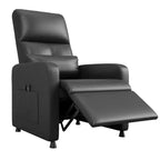 Power Recliner Chair, Adjustable Electric Recliner Ergonomic Overstuffed PU Leather Single Sofa, Tall Back, Padded Seat, Home Theater Seating