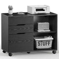 MAYEERTY 3-Drawer Rolling Lateral File Cabinet