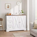 COZONY Buffet avec rangement, Meuble de cuisine avec tiroirs et portes, Meuble de bar à café multifonctionnel pour salon et salle à manger