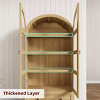 Garde-manger de cuisine voûté de 72 pouces, armoire de rangement de style ferme