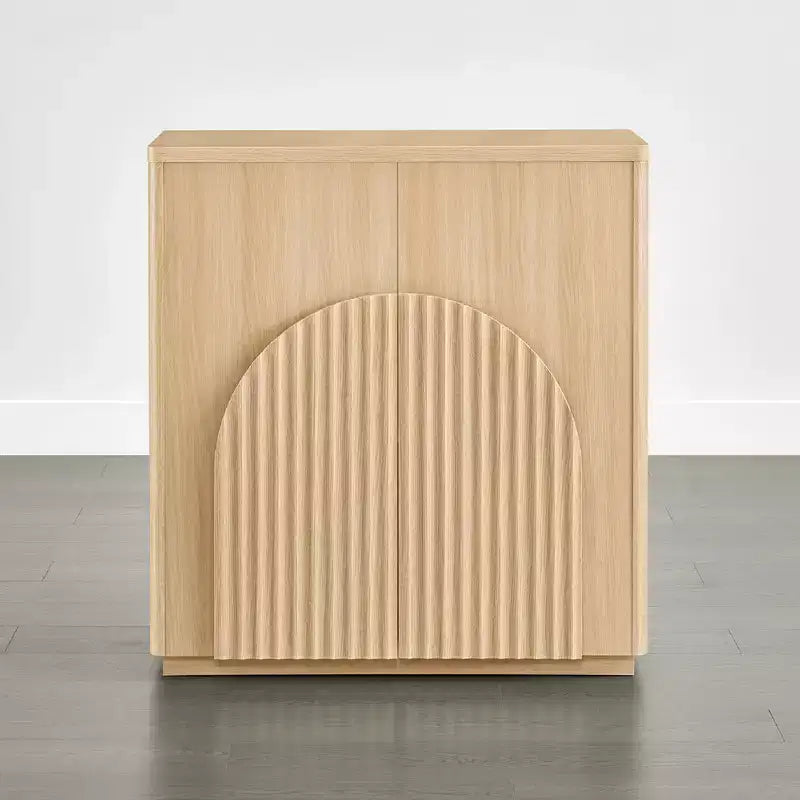 Buffet de rangement moderne Spruce & Spring avec motif ondulé
