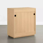 Buffet de rangement moderne Spruce & Spring avec motif ondulé