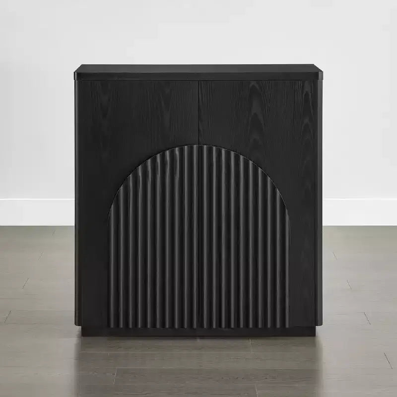 Buffet de rangement moderne Spruce & Spring avec motif ondulé