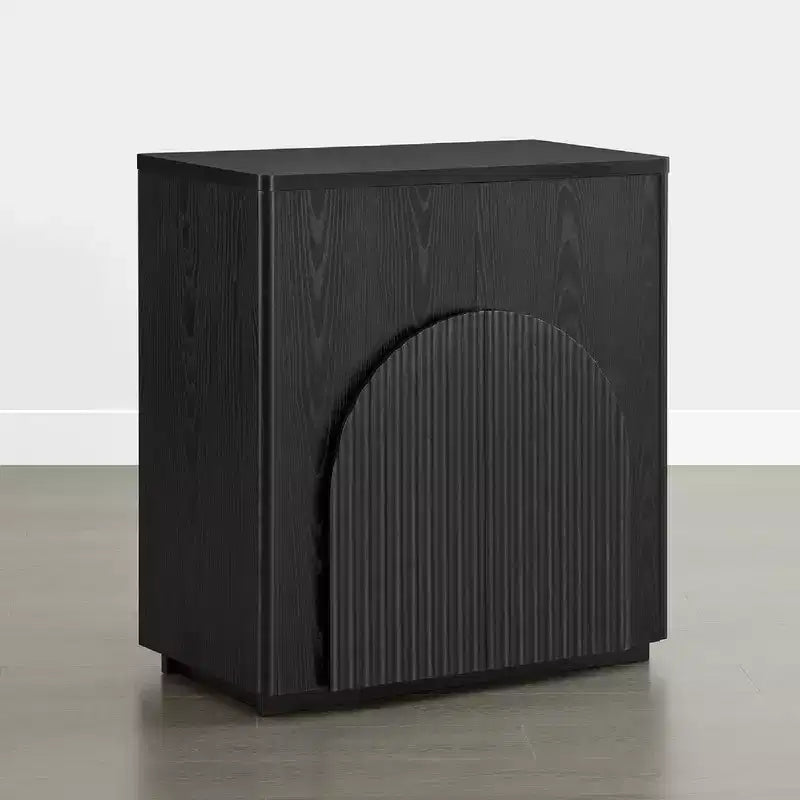 Buffet de rangement moderne Spruce & Spring avec motif ondulé