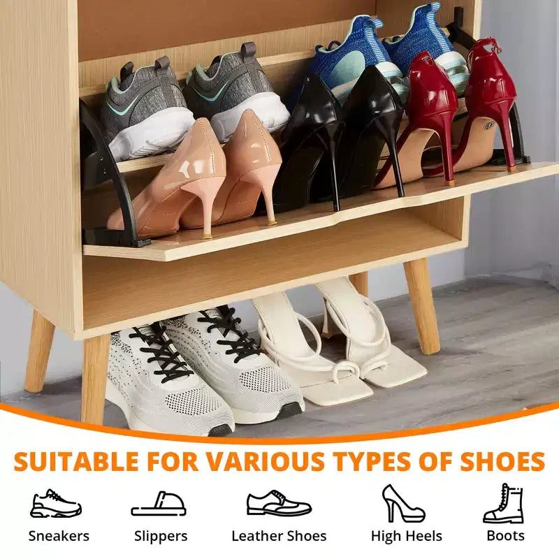 Meuble à chaussures, Organisateur de rangement étroit à 3 niveaux Panneau avant en rotin tressé Banc à chaussures peu encombrant pour l'entrée Idéal pour les couloirs et les porches
