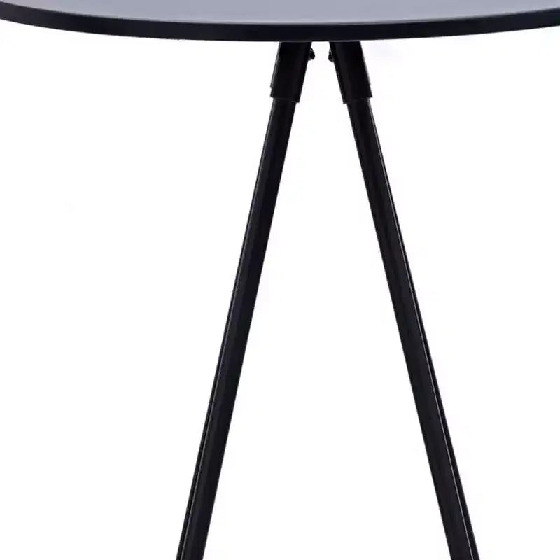 Table de bar HomeRoots 31 en bois arrondi et fer noir