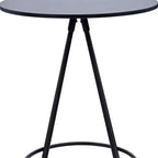 Table de bar HomeRoots 31 en bois arrondi et fer noir