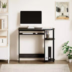 HOMLUX Bureau d'ordinateur large de 15 po avec plateau à clavier et 2 compartiments