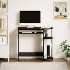 HOMLUX Bureau d'ordinateur large de 15 po avec plateau à clavier et 2 compartiments