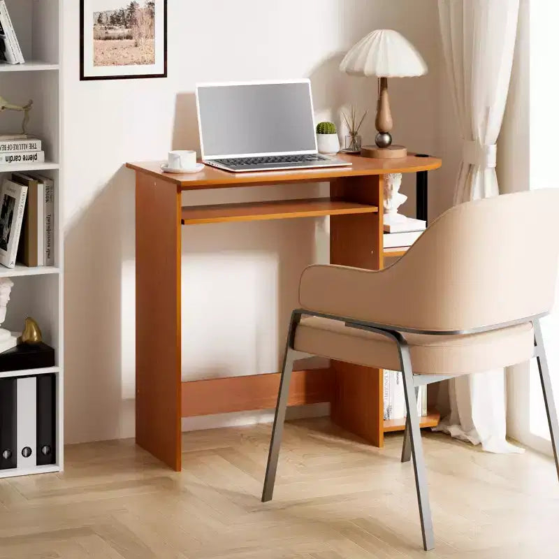 HOMLUX Bureau d'ordinateur large de 15 po avec plateau à clavier et 2 compartiments