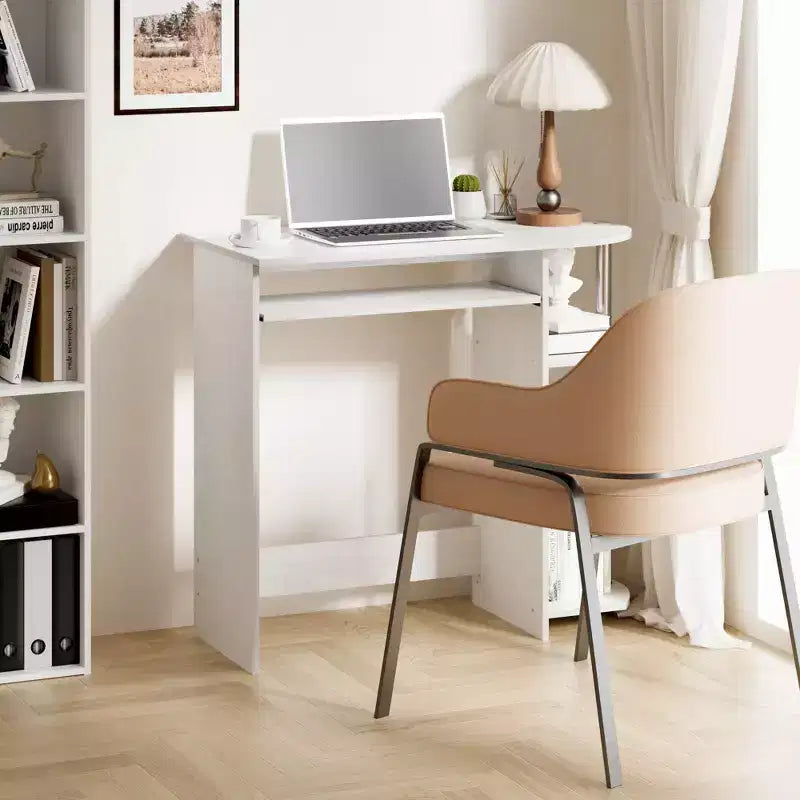 HOMLUX Bureau d'ordinateur large de 15 po avec plateau à clavier et 2 compartiments