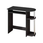 HOMLUX Bureau d'ordinateur large de 15 po avec plateau à clavier et 2 compartiments