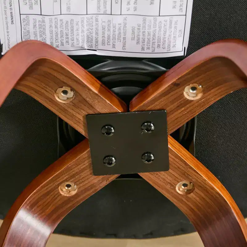 MAYEERTY Tabourets de bar pivotants - Dossier bas, cadre en bois, coussin moelleux, hauteur d'assise de 63,5 cm, lot de 2