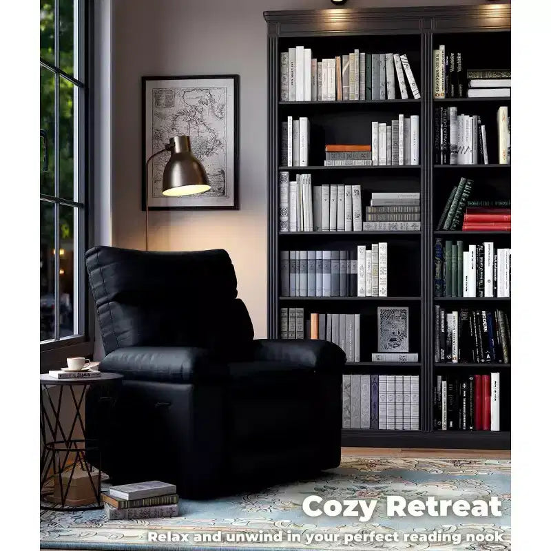 Fauteuil inclinable surdimensionné, canapé inclinable manuel pour adultes, rembourrage en éponge 1,5X, canapé simple ergonomique, porte-gobelets, pour salon