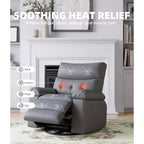 Fauteuil inclinable surdimensionné, canapé inclinable manuel pour adultes, rembourrage en éponge 1,5X, canapé simple ergonomique, porte-gobelets, pour salon