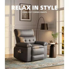 Fauteuil inclinable surdimensionné, canapé inclinable manuel pour adultes, rembourrage en éponge 1,5X, canapé simple ergonomique, porte-gobelets, pour salon