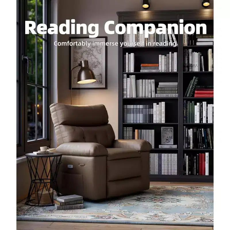 Fauteuil inclinable surdimensionné, canapé inclinable manuel pour adultes, rembourrage en éponge 1,5X, canapé simple ergonomique, porte-gobelets, pour salon