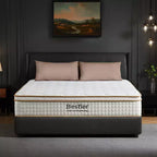 12 inch Twin Size Tencel Medium Hybrid Mattress, Plush Layer and Cooling Gel Memory Foam Mattress in a Box