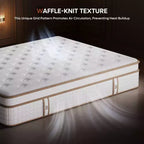 Matelas hybride Tencel de 12 pouces, taille double, mousse à mémoire de forme rafraîchissante et couche moelleuse, livré dans une boîte