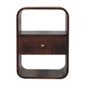 HomeRoots 22 Chestnut Solid Wood One Drawer Nightstand