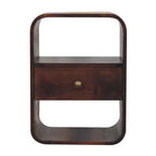 HomeRoots 22 Chestnut Solid Wood One Drawer Nightstand