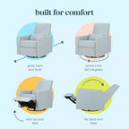 Fauteuil inclinable et pivotant daVinci Piper
