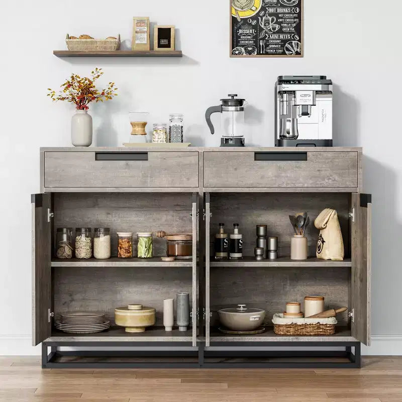 2 tiroirs et 4 portes, Meuble buffet/bahut pour cuisine,
