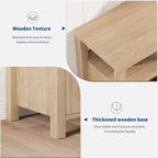 Meuble TV de ferme pour téléviseur de 70 pouces, meuble de divertissement de 160 cm de long avec rangement et étagère ouverte, grand meuble TV, table console média moderne et haute.