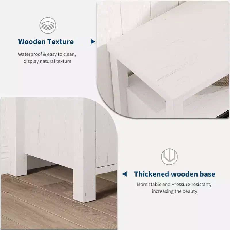 Meuble TV de ferme pour téléviseur de 70 pouces, meuble de divertissement de 160 cm de long avec rangement et étagère ouverte, grand meuble TV, table console média moderne et haute.