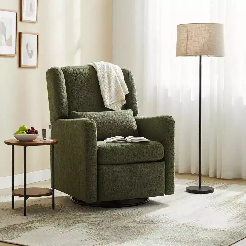 Fauteuil inclinable et pivotant Polibi Modern Wingback Glider