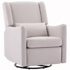 Fauteuil inclinable et pivotant Polibi Modern Wingback Glider