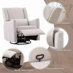 Fauteuil inclinable et pivotant Polibi Modern Wingback Glider