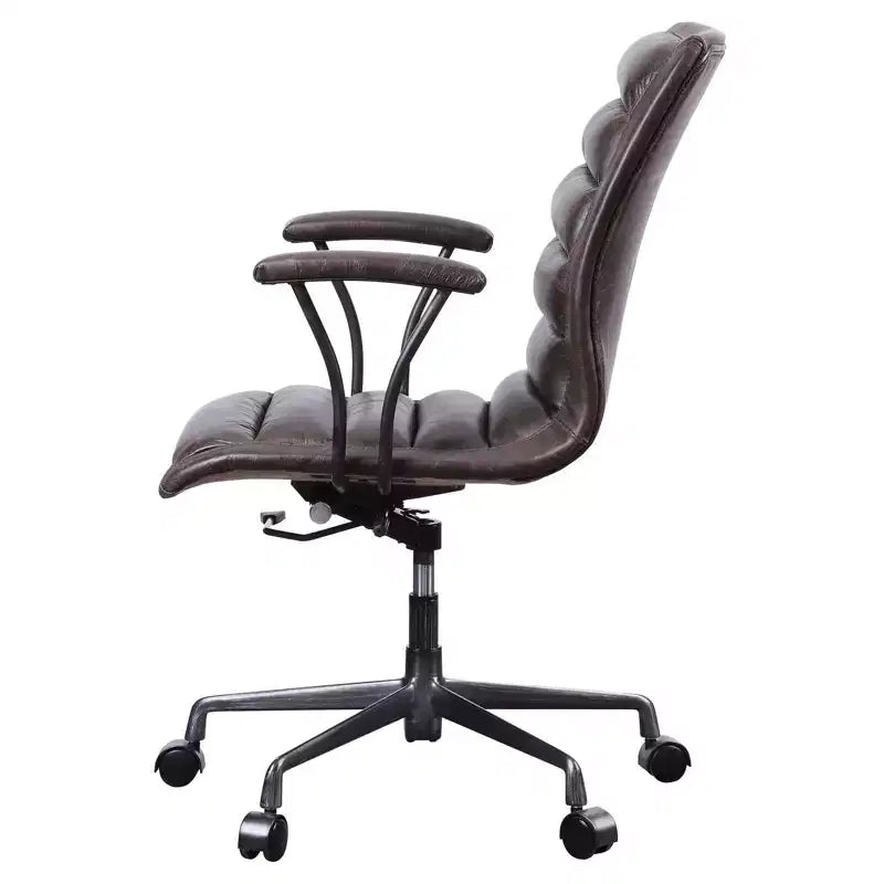 HomeStock Fauteuils de bureau de direction avec assise en mousse noire de 102,9 cm de haut, réglable en hauteur et inclinable